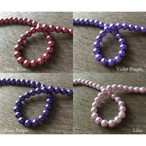 Twisted Pearl Bracelet, Multi Strand Statement Bracelet on Silver or Gold Chain - Picture 8 of 10